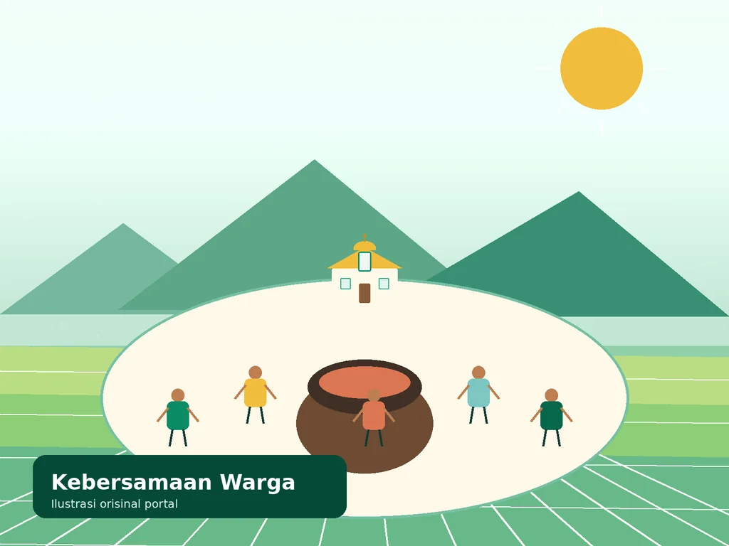 Ilustrasi kebersamaan masyarakat Gampong Blang